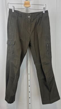 LAFUMA Essentials Hiking Trekking Cargo Ankle Pants Cotton Gray Green Brown 10
